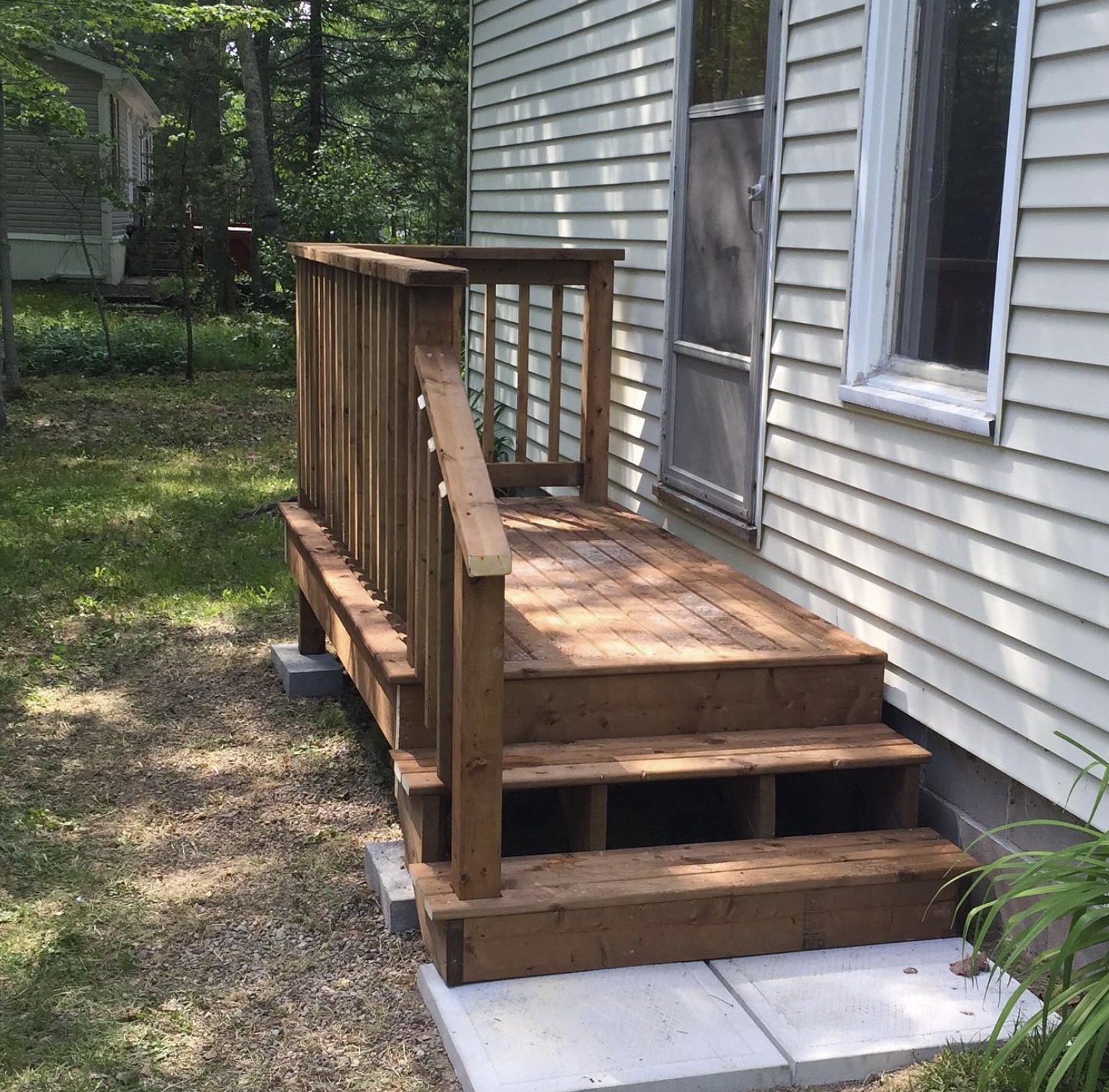 Deck construction by Geldart's Contracting