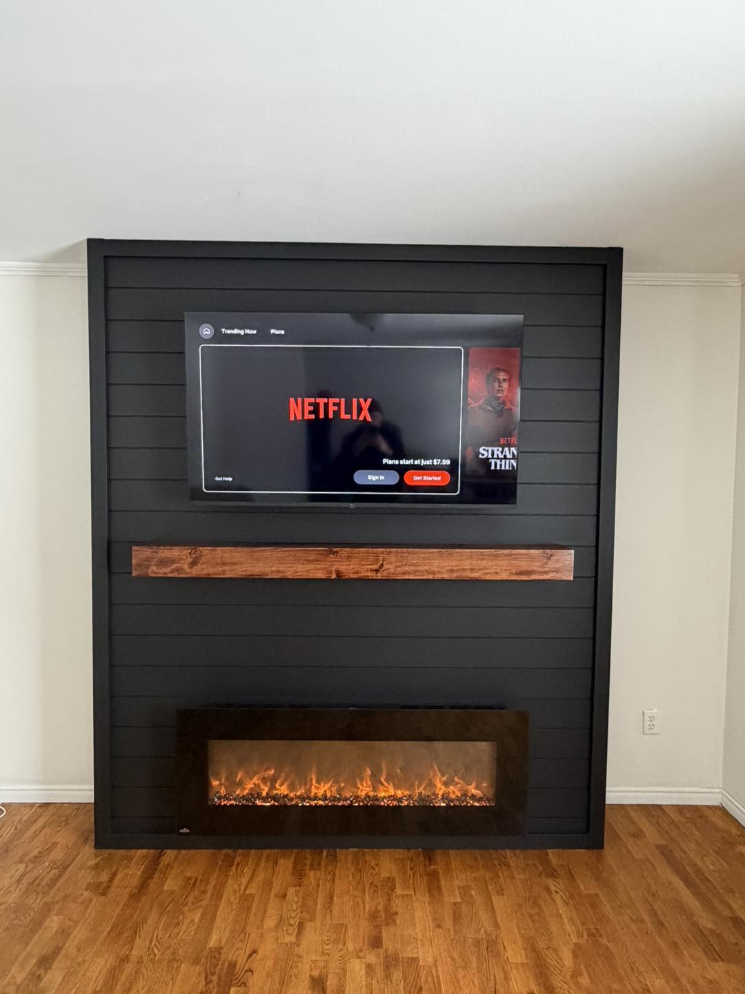 Custom shiplap feature wall — Geldart's Contracting