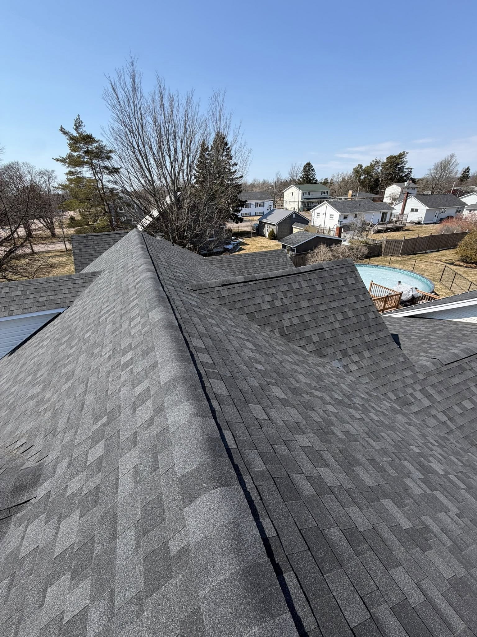 Completed roofing by Geldart's Contracting